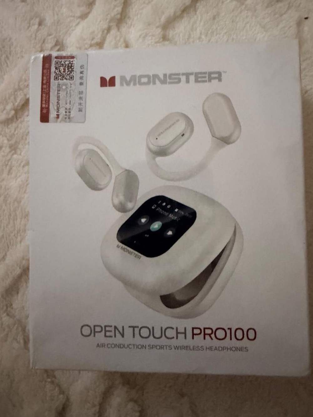 Monster Open Touch PRO100 Wireless Open-Ear Headphones - White